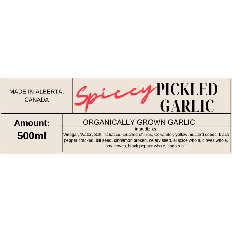 Pickled Garlic - deGraaf Garlic